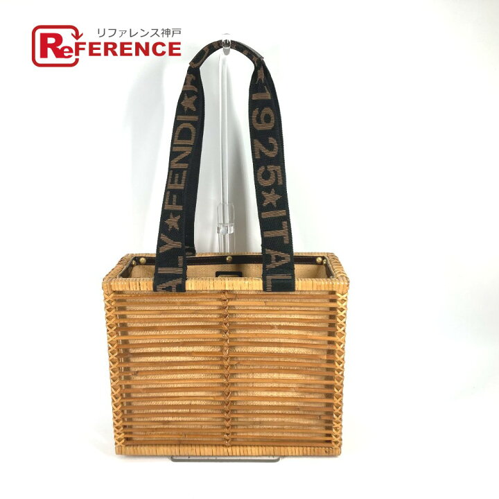 楽天市場】FENDI フェンディ ストロー カゴバッグ かご 籠 カバン ロゴ  