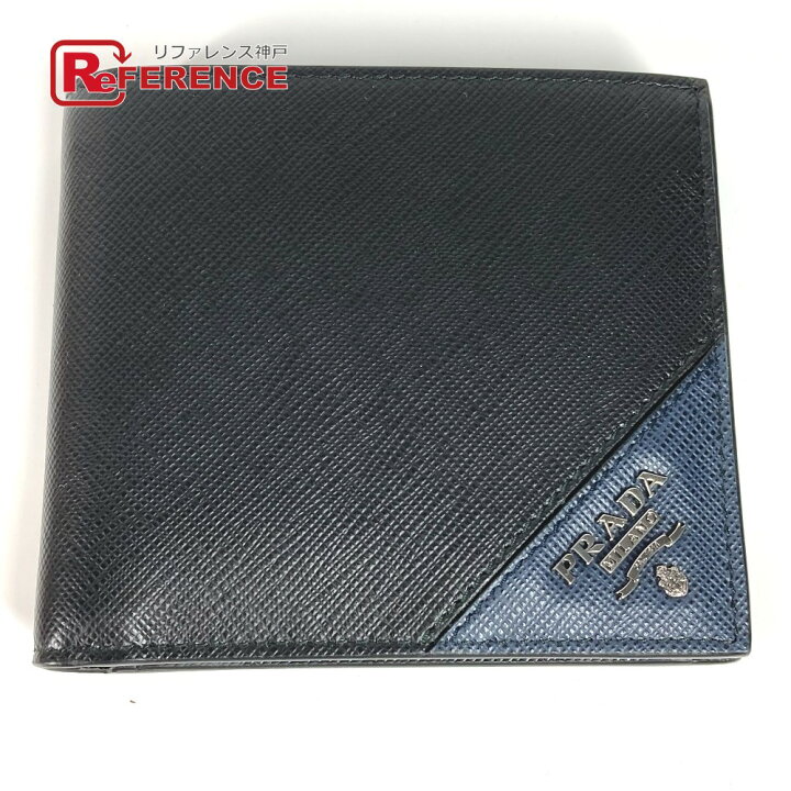 楽天市場】PRADA プラダ 2MO738 バイカラー ロゴ コンパクトウォレット  