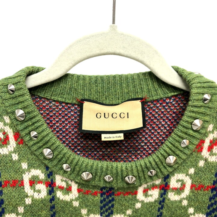 楽天市場】GUCCI グッチ 713571 GG スタッズ ニット セーター ウール 