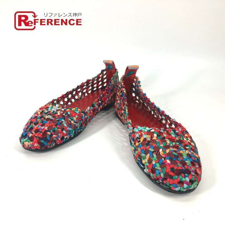 楽天市場】HERMES エルメス 靴 編み込み ミノルク フラットシューズ  