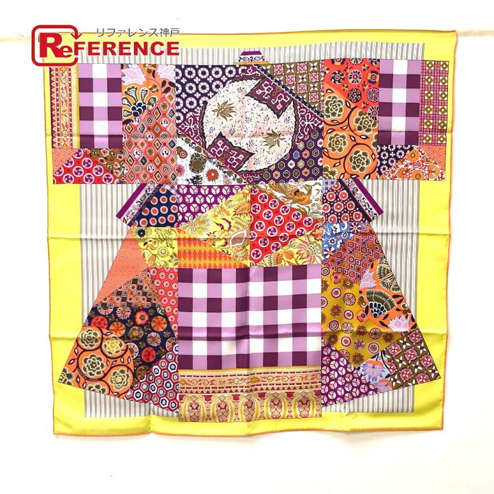 楽天市場】HERMES エルメス カレ 90 LArt du Sarasa 更紗のアート 和柄  