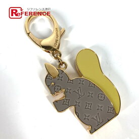 LOUIS VUITTON ルイヴィトン M66128 りす リス ビジュー サック アニマニア エクルイユ バッグチャーム キーホルダー メタル レディース イエロー 【中古】