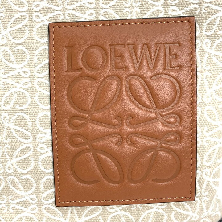 楽天市場】LOEWE ロエベ アナグラム ジャカード オブロング ポーチ  