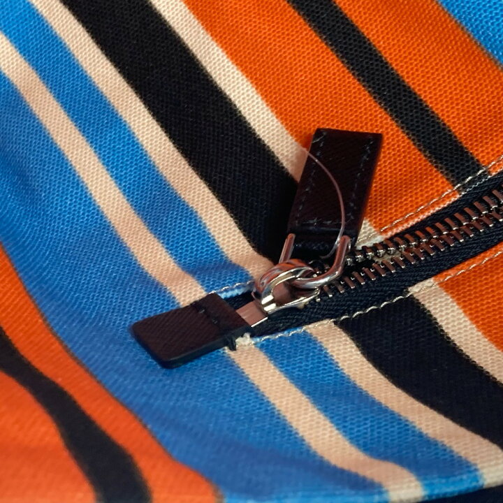 楽天市場】PRADA プラダ 2VY007 ストライプ トライアングル バヤデール  