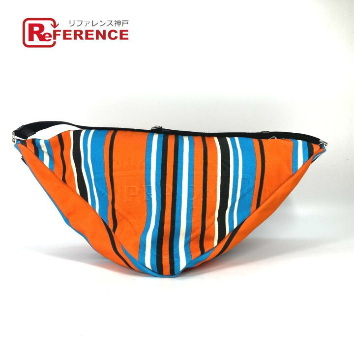 楽天市場】PRADA プラダ 2VY007 ストライプ トライアングル バヤデール  