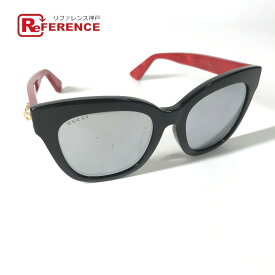 GUCCI グッチ GG0029SA タイガーヘッド GG BEE ミラーサングラス めがね メガネ アイウェア 眼鏡 サングラス プラスチック レディース レッド 【中古】