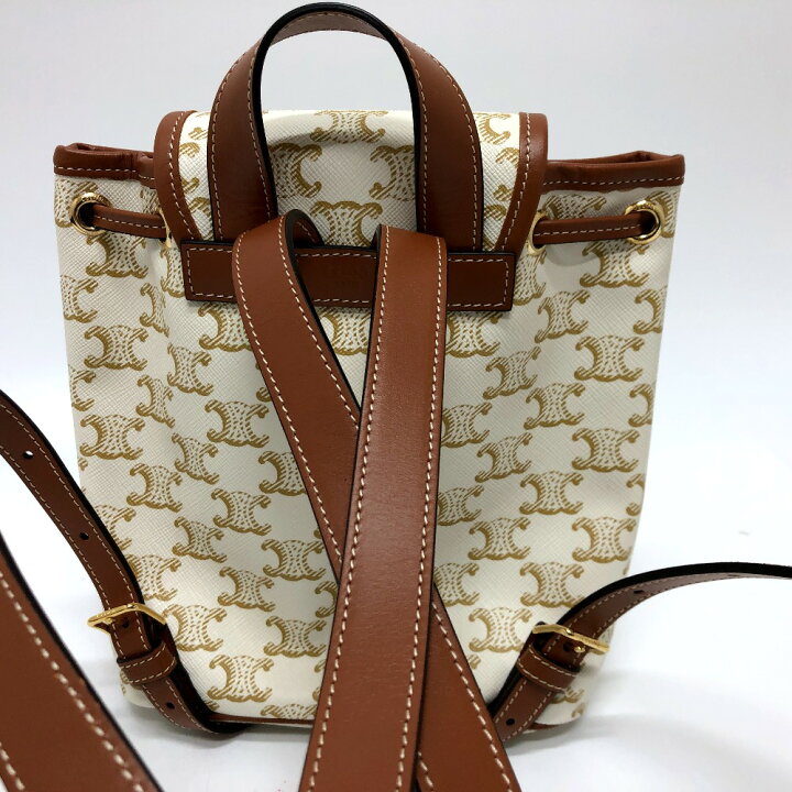 楽天市場】CELINE セリーヌ トリオンフ ミニフォルコ バックパック 