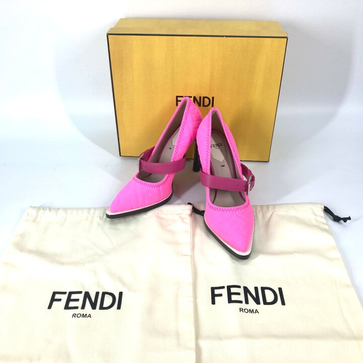 楽天市場】FENDI フェンディ FFベルテッドデザイン 靴 シューズ ヒール 