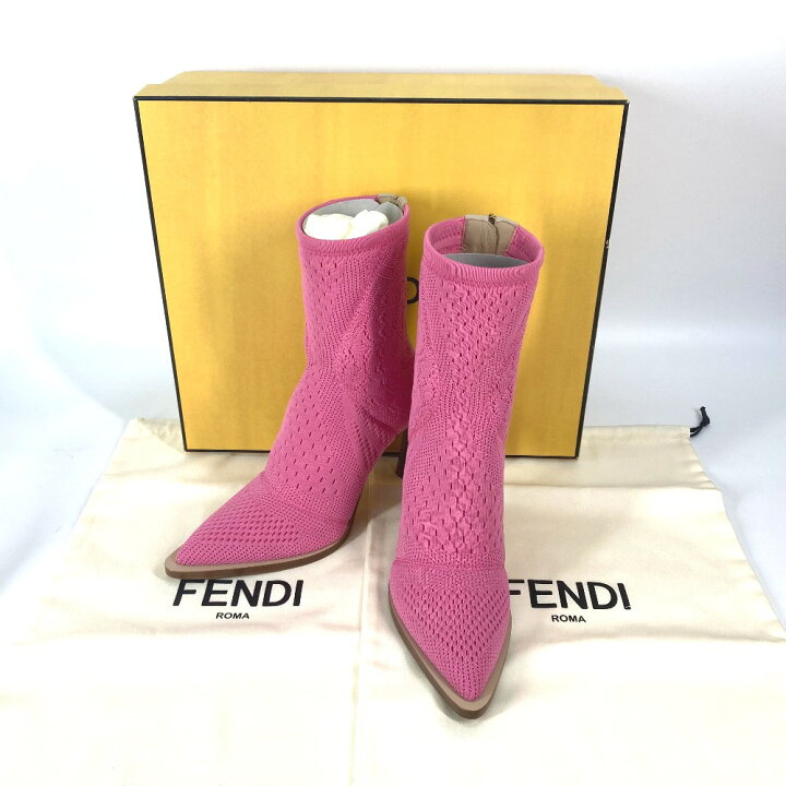 楽天市場】FENDI フェンディ ニットブーツ 靴 シューズ ブーツ ニット 