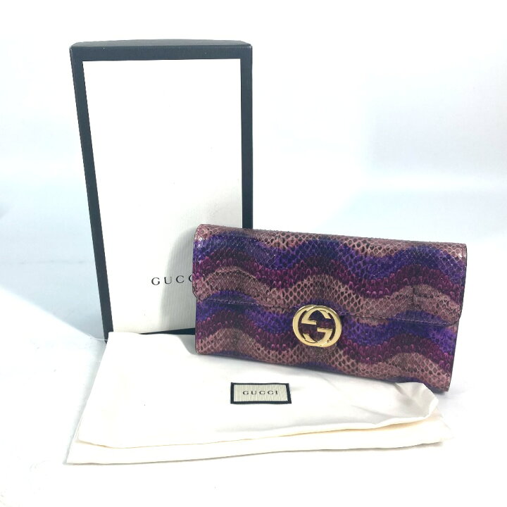 楽天市場】GUCCI グッチ 369663 ロングウォレット GG フラップ 長財布 
