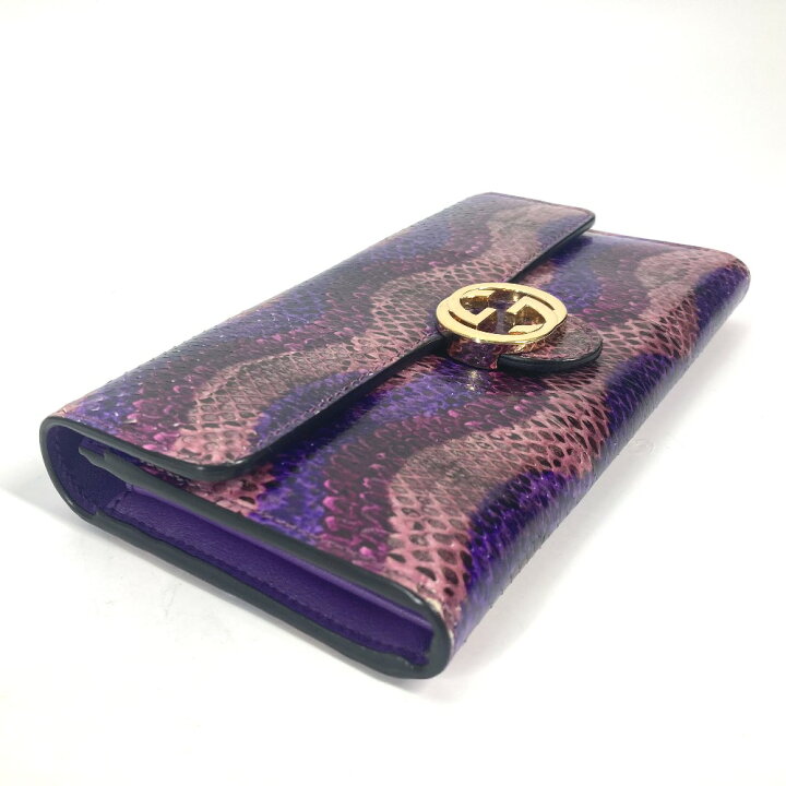 楽天市場】GUCCI グッチ 369663 ロングウォレット GG フラップ 長財布 