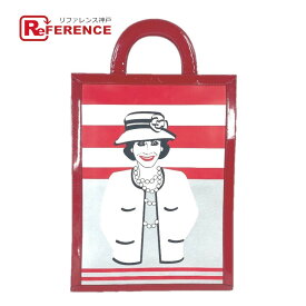 CHANEL シャネル マドモアゼル ココシャネル カバン 縦型 トートバッグ ハンドバッグ パテントレザー /レザー レディース レッド 【中古】