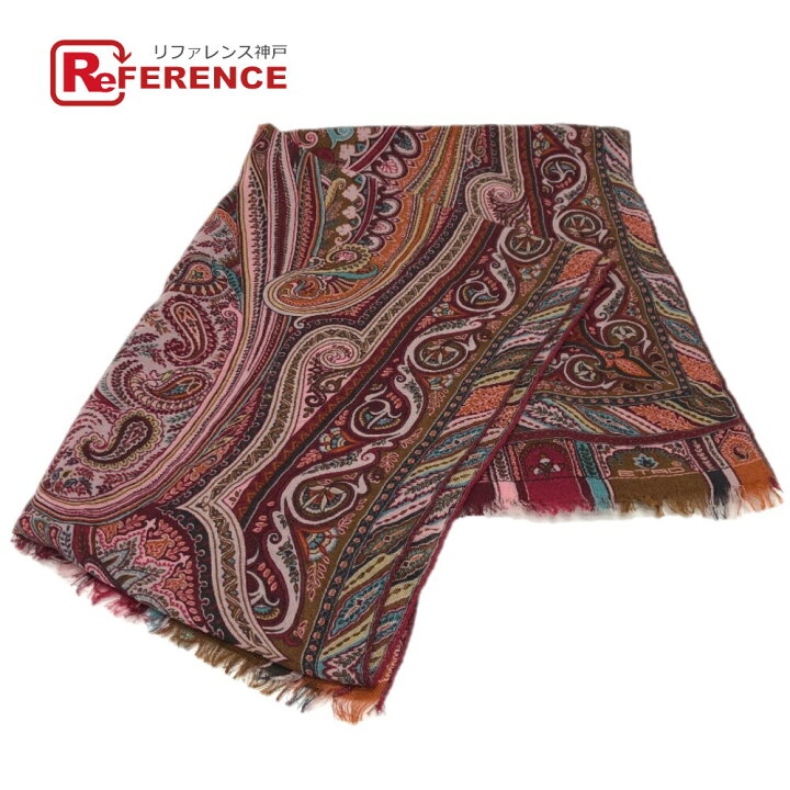 ETRO／エトロペイズリーシルクストール新品 - ストール・ショール 