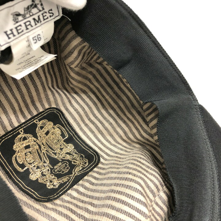 楽天市場】HERMES エルメス シェーヌダンクル 帽子 キャスケット帽  