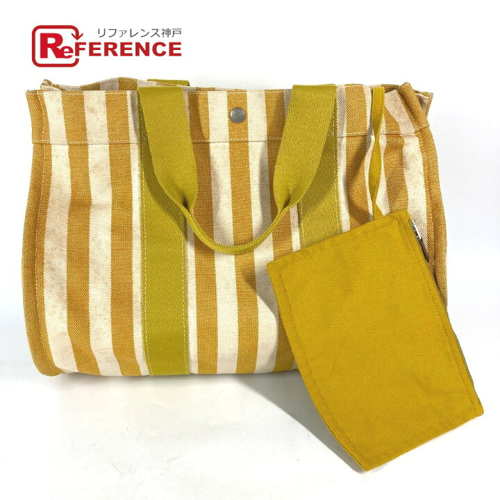 楽天市場】HERMES エルメス ポーチ付き カンヌMM ストライプ  