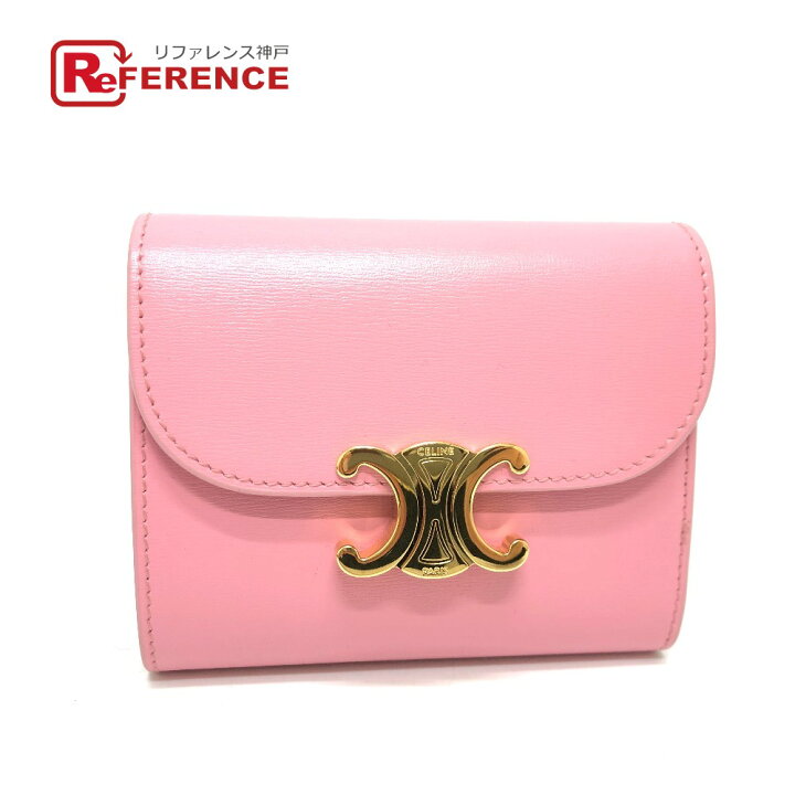 セリーヌ 三つ折り財布 ピンク （CELINE 三つ折り財布 ピンク トリオンフ） 