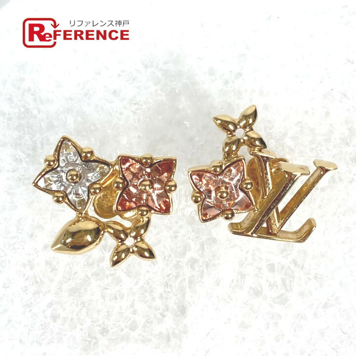 楽天市場】LOUIS VUITTON ルイヴィトン M00786 LVロゴ ストーン ピアス 