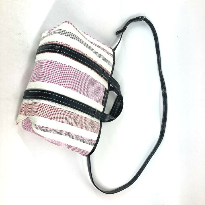 楽天市場】BALENCIAGA バレンシアガ 671404 ストライプ BARBES SMALL 