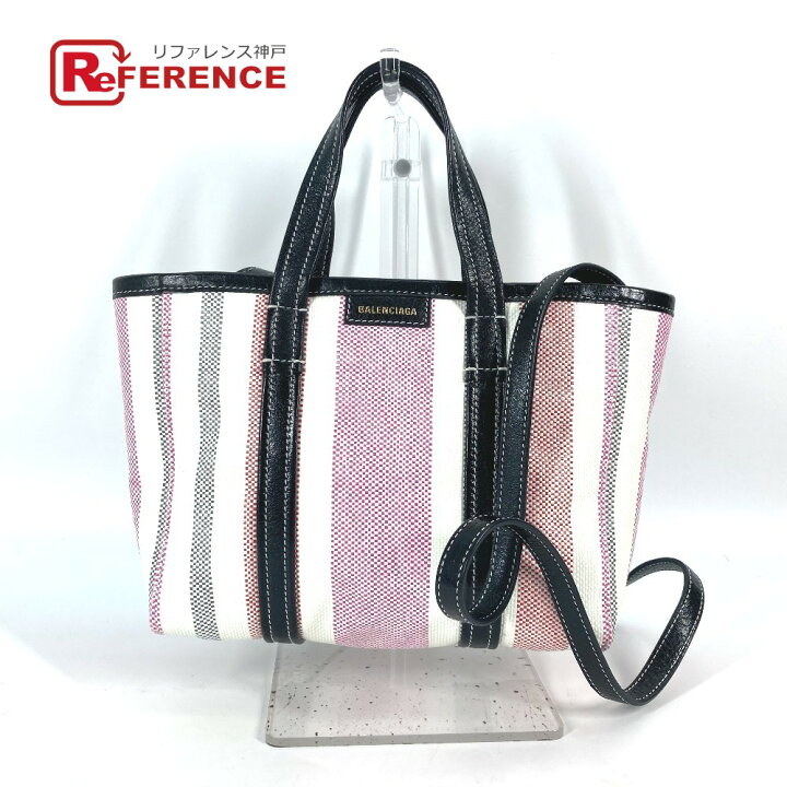 楽天市場】BALENCIAGA バレンシアガ 671404 ストライプ BARBES SMALL 