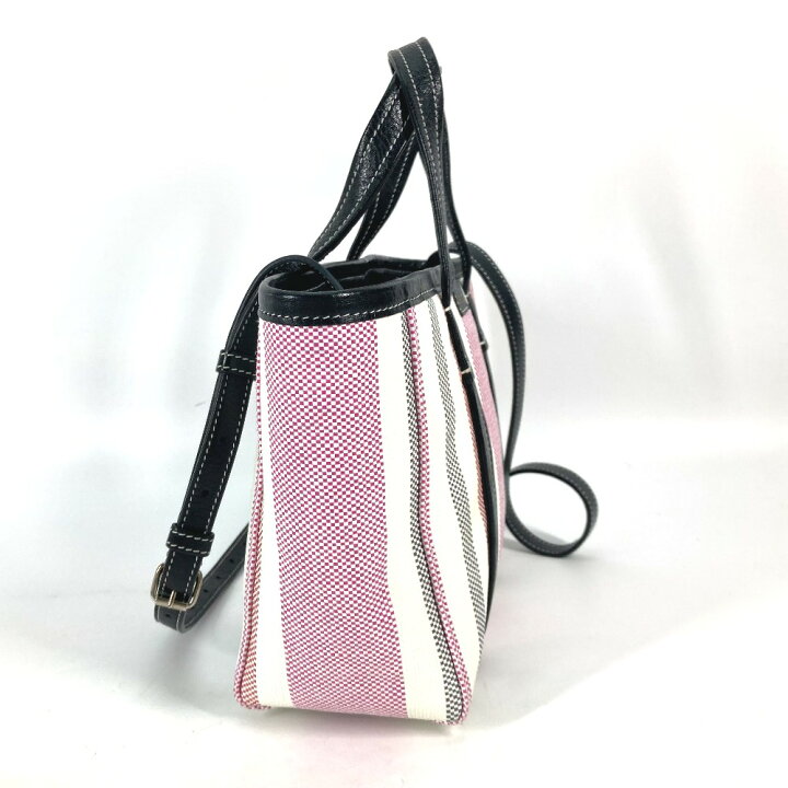 楽天市場】BALENCIAGA バレンシアガ 671404 ストライプ BARBES SMALL 