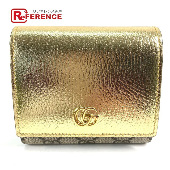 楽天市場】GUCCI グッチ 598587 コンパクトウォレット GGマーモント 2  