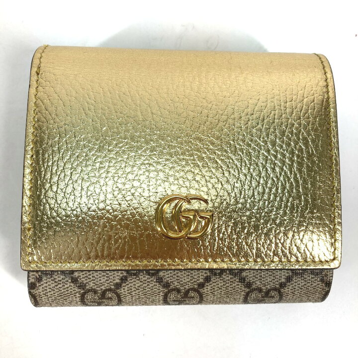 楽天市場】GUCCI グッチ 598587 コンパクトウォレット GGマーモント 2  