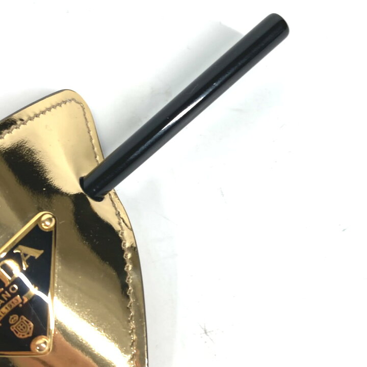 楽天市場】PRADA プラダ 1IF004 ヘアアクセサリー トライングルロゴ  