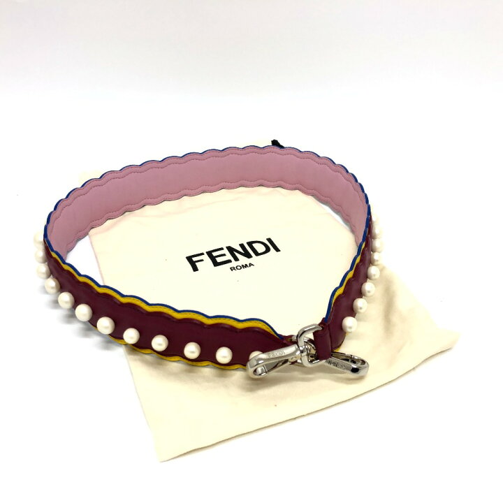 楽天市場】FENDI フェンディ フェイクパール ストラップユー スペア 
