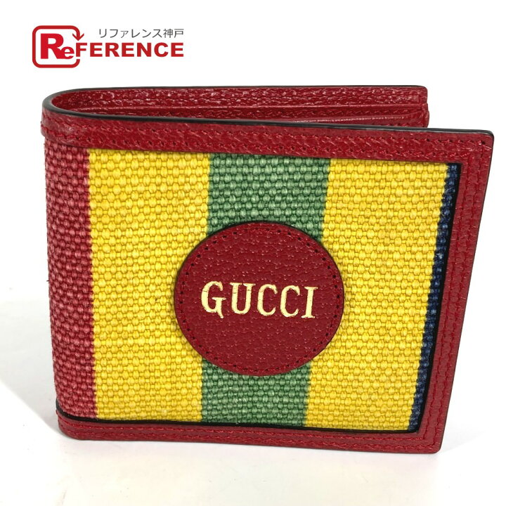 楽天市場】GUCCI グッチ 625601 ロゴ ストライプ コンパクトウォレット  