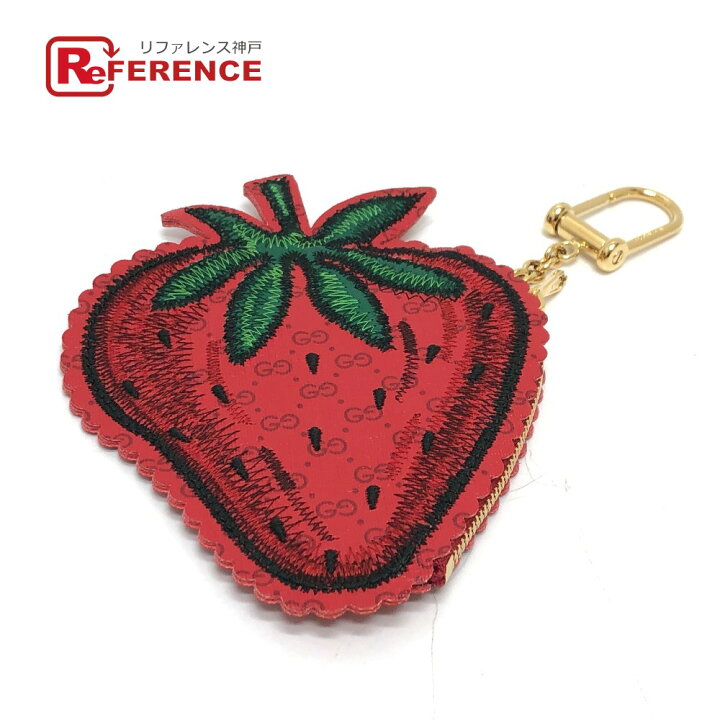 楽天市場】GUCCI グッチ 576493 イチゴ キーリング コインケース PVC  