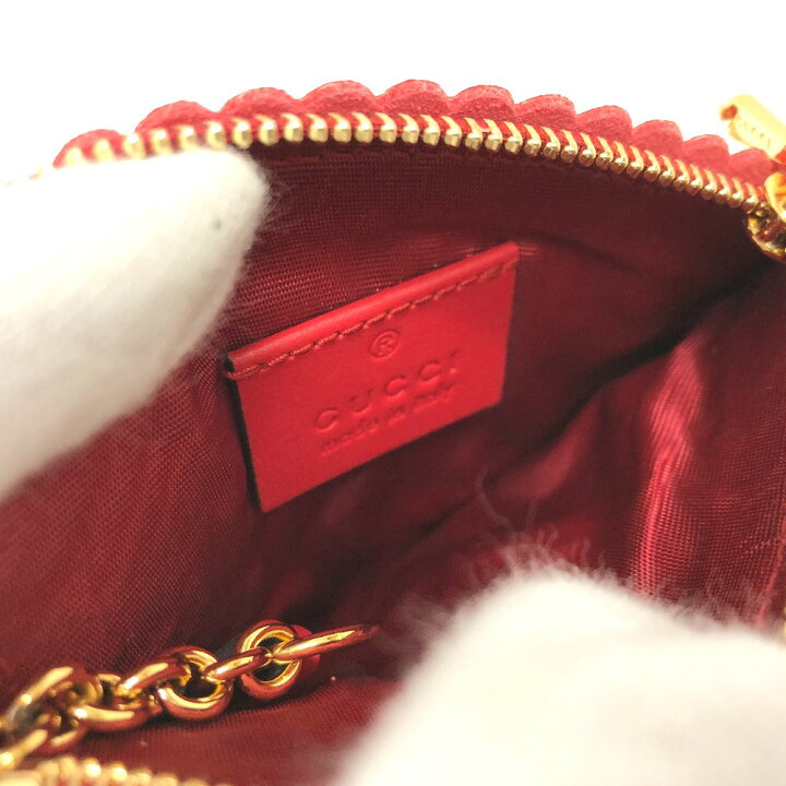 楽天市場】GUCCI グッチ 576493 イチゴ キーリング コインケース PVC  