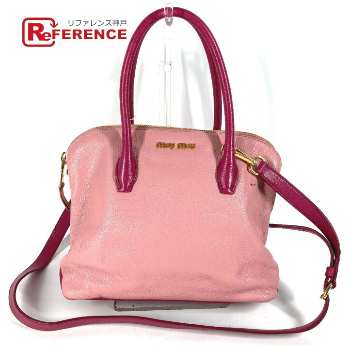 楽天市場】MIUMIU ミュウミュウ トートバッグ カバン ロゴ 斜め掛け  