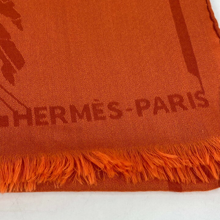 楽天市場】HERMES エルメス 馬柄 シュバル 大判 ショール マフラー 