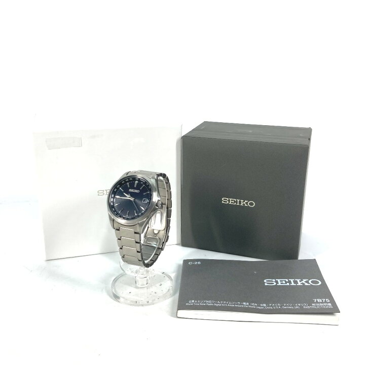 楽天市場】SEIKO セイコー 7B75-0AA0 セイコー セレクション デイト 