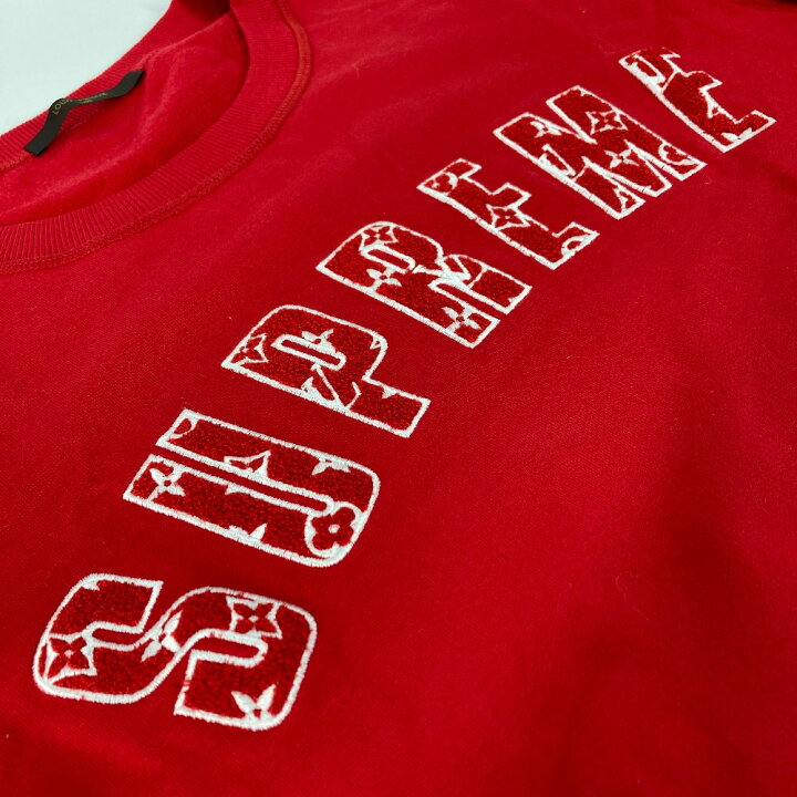 LOUIS VUITTON ×Supremeコラボスウェットトレーナーアーチロゴ