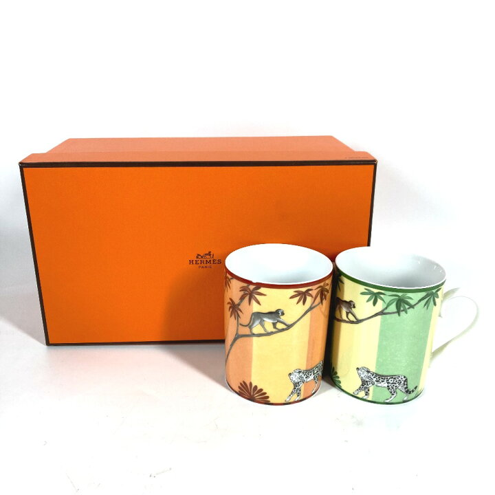 楽天市場】HERMES エルメス アフリカ サバンナ マグカップ ペア 客  