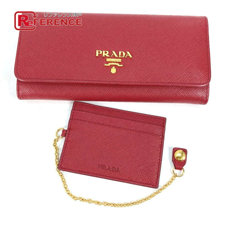楽天市場】PRADA プラダ 1MH132 ロングウォレット サフィアーノ ロゴ 