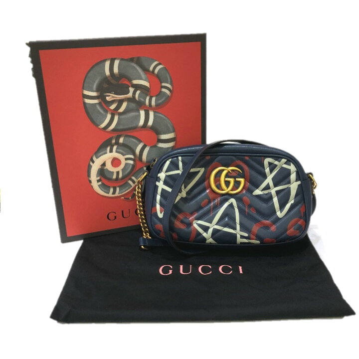 楽天市場】GUCCI グッチ 447632 GGマーモント ゴースト 斜め掛けバッグ  