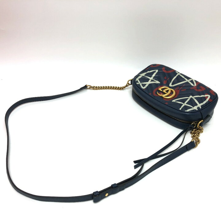 楽天市場】GUCCI グッチ 447632 GGマーモント ゴースト 斜め掛けバッグ  