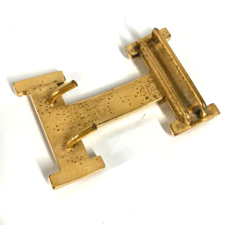 楽天市場】HERMES エルメス Hロゴ ベルトバックルのみ バックル メタル  