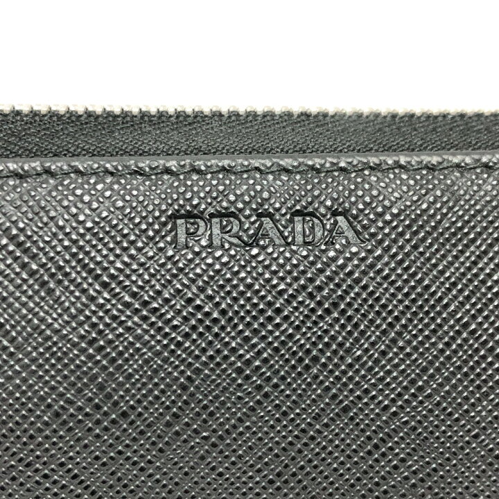 楽天市場】PRADA プラダ 2ML317 ロゴ ラウンドファスナー 財布 長財布  