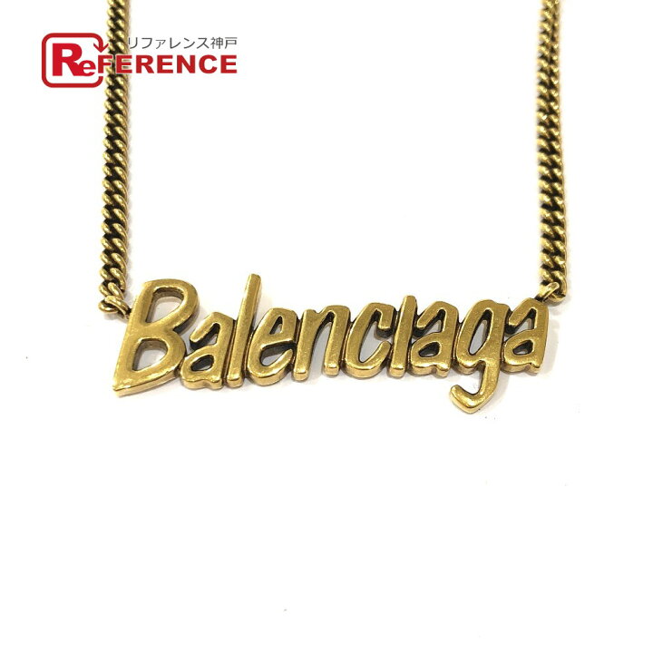 バレンシアガ BALENCIAGA ロゴデザイン ネックレス