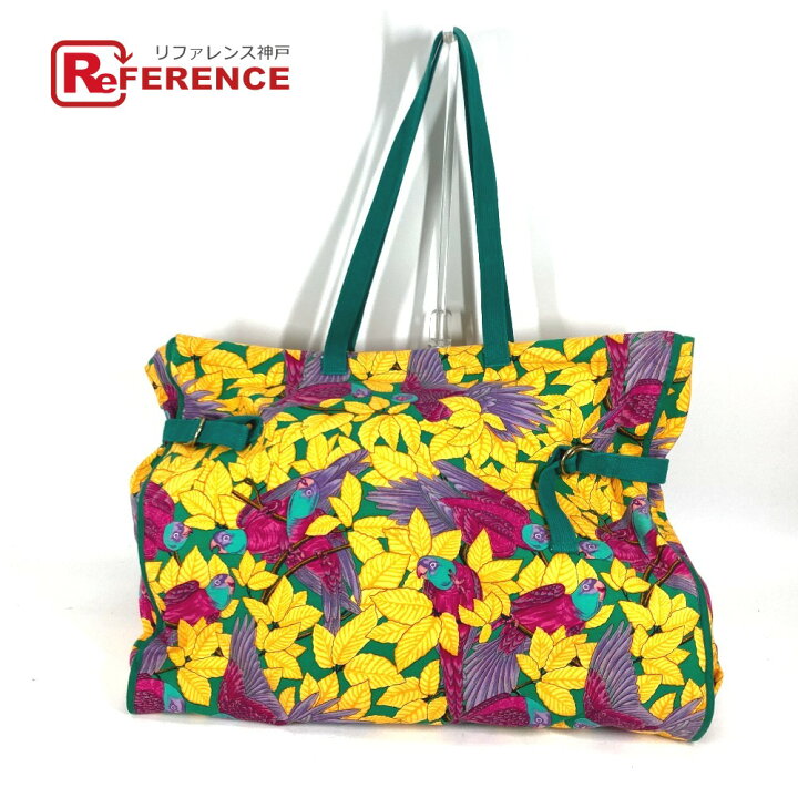 楽天市場】HERMES エルメス ヴィンテージ 鳥柄 バード トートバッグ  