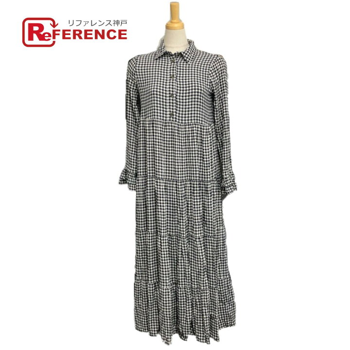 楽天市場】GANNI ガニー チェック柄 ロングワンピース アパレル 服  