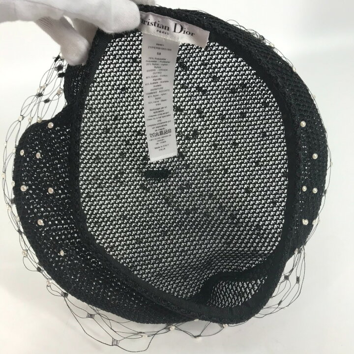 楽天市場】Dior ディオール 21PER910G155 帽子 メッシュ パール 