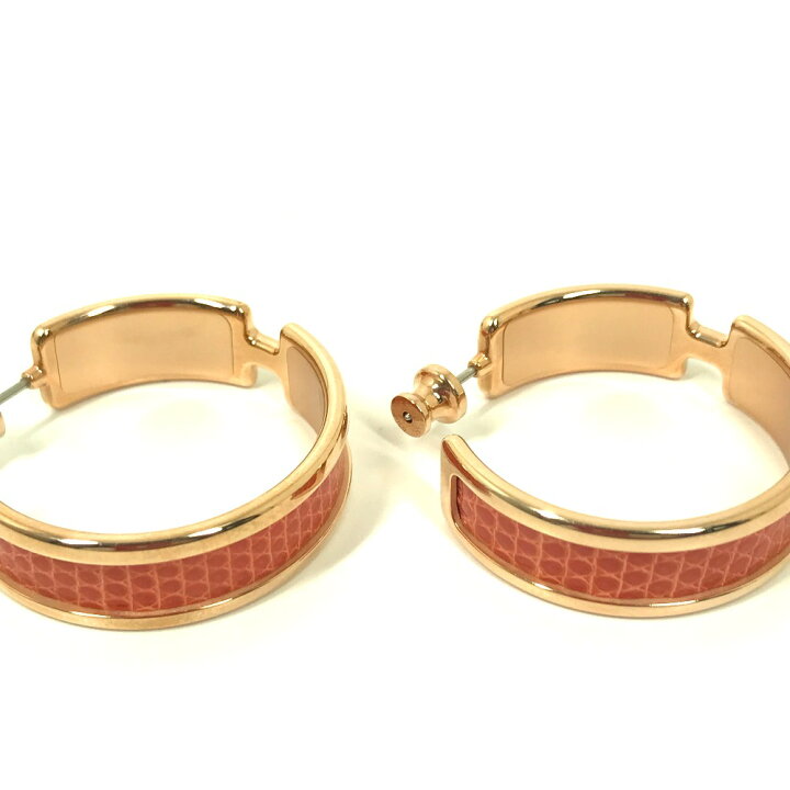 楽天市場】HERMES エルメス アクセサリー オランプ フープピアス 