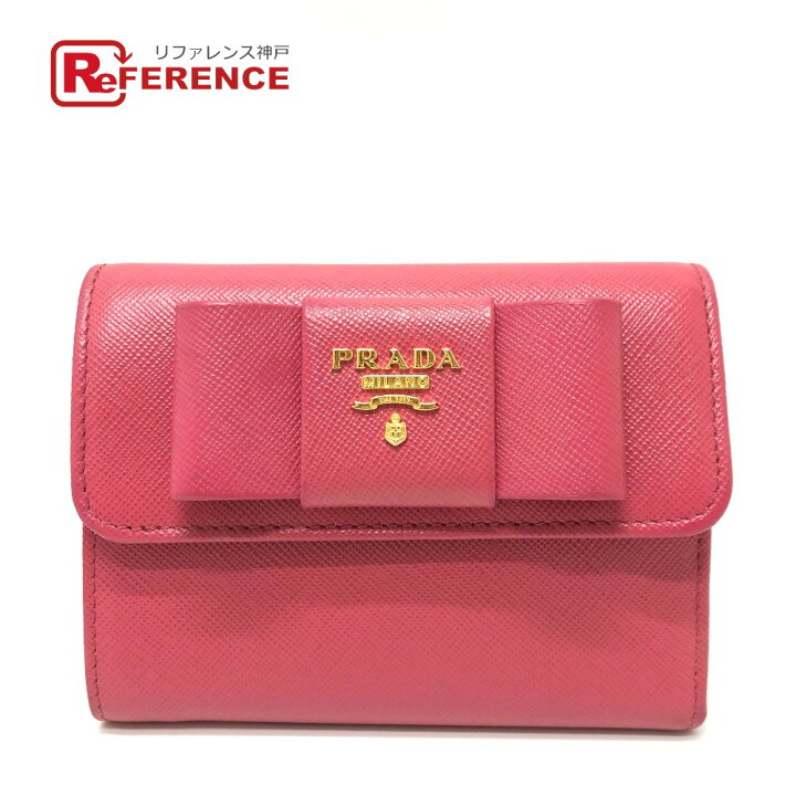 楽天市場】PRADA プラダ 1MH840 ロゴ リボン 財布 ウォレット  