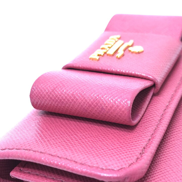 楽天市場】PRADA プラダ 1MH840 ロゴ リボン 財布 ウォレット 