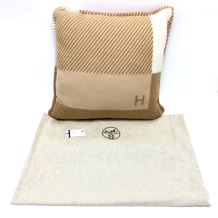 楽天市場】HERMES エルメス H103423M クッション 《Hリヴィエラ》 雑貨 