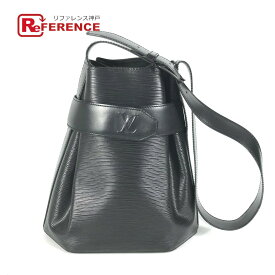 LOUIS VUITTON ルイヴィトン M80157 エピ サックデポール PM 巾着 カバン 肩掛け ショルダーバッグ エピレザー レディース ノワール ブラック 【中古】